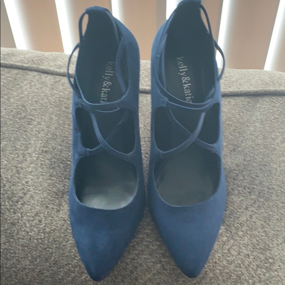 Blue Stappy Heels.